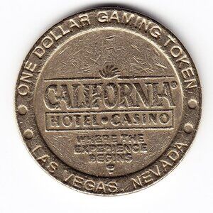 California Hotel & Casino Las Vegas $1 Gaming Token (b18)